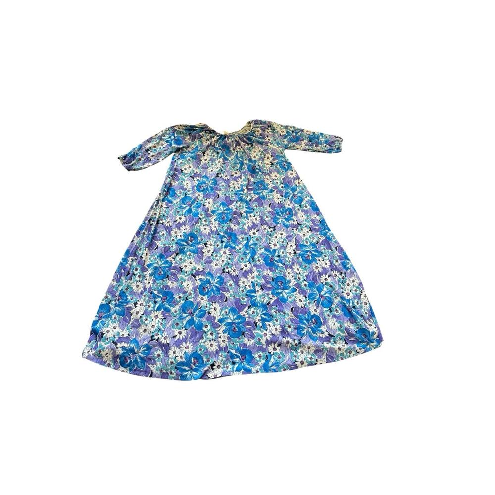 Ava Lee 3975 Nightgown Women’s Plus Check Measurements Floral‎ Print Lounge READ